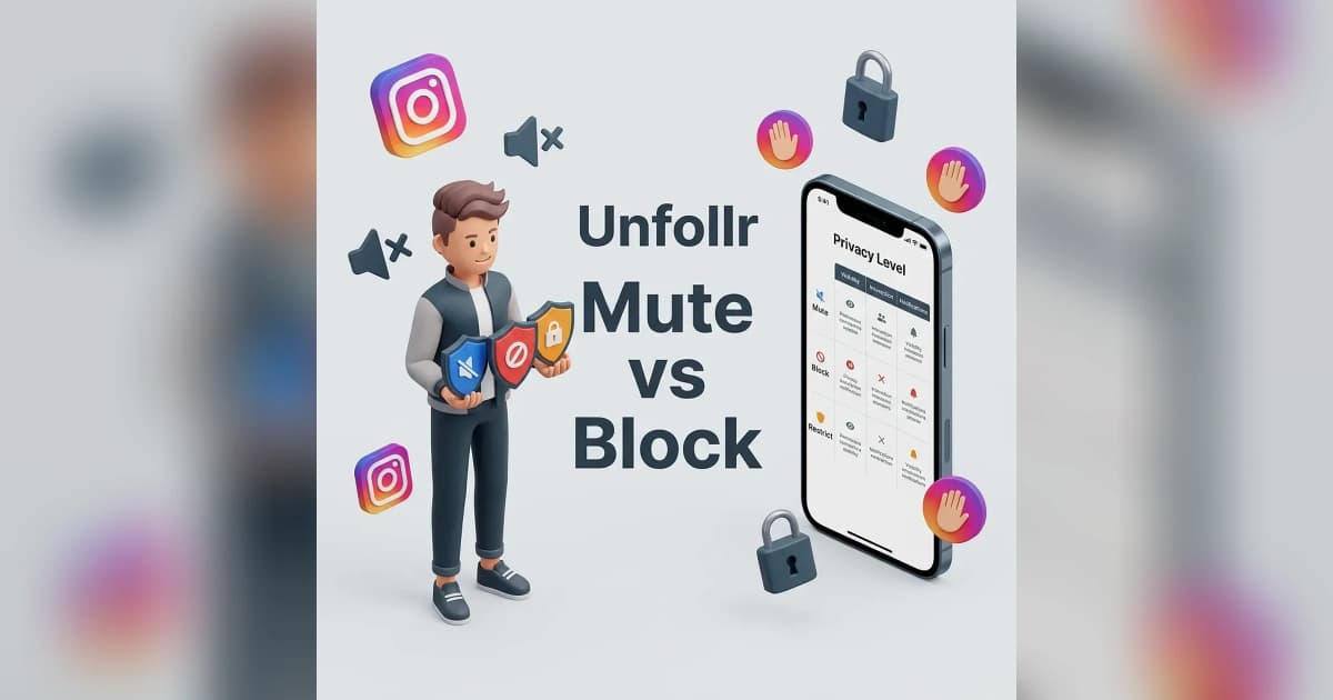 Instagram Mute vs Block vs Restrict (2026)