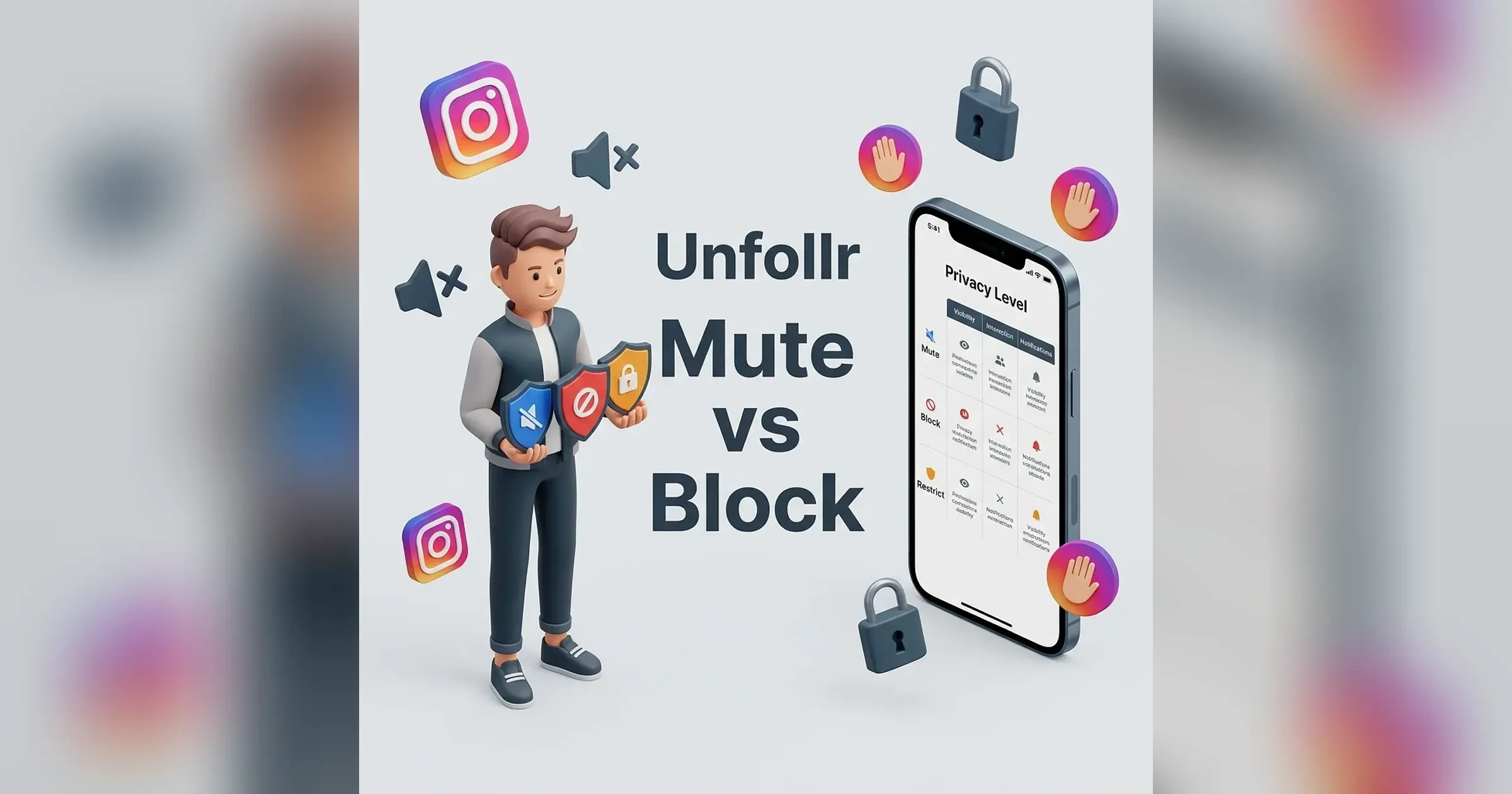 Instagram Mute vs Block vs Restrict (2026) - Unfollr Blog